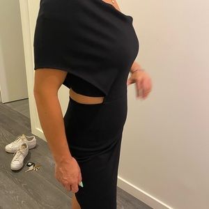 Guess One Shoulder Black Dress